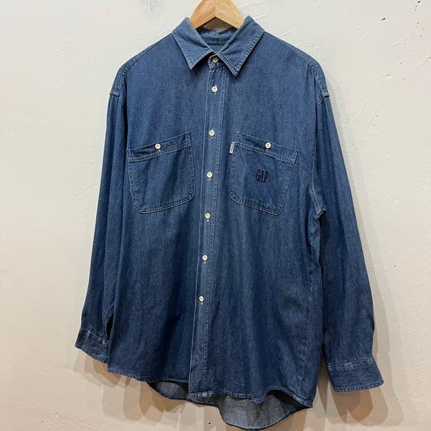 90s 올드갭 데님셔츠 L
