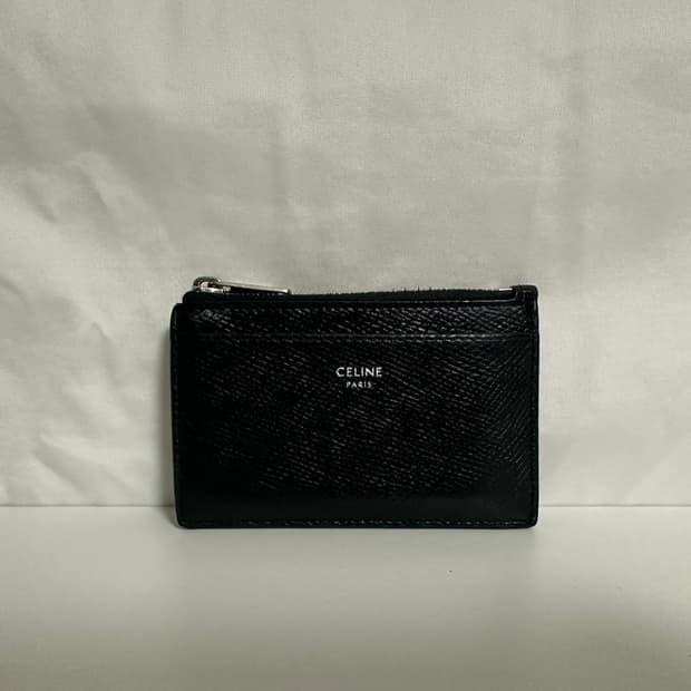 셀린느 지퍼 카드지갑 블랙 (OS)
