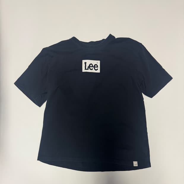 여성 Lee 리 박스 스펠로고 반팔 티셔츠 M 블랙