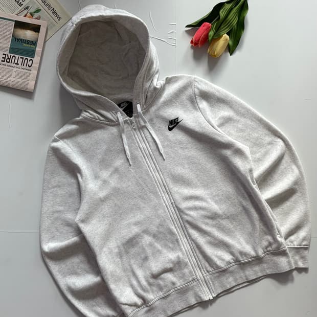 Nike 나이키 라이트 그레이 후드 집업