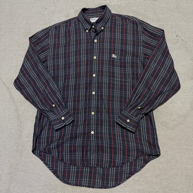 버버리 빈티지 체크 긴팔 셔츠