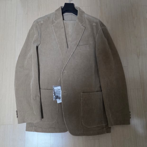 유니클로 코듀로이 셋업 카멜 xxl