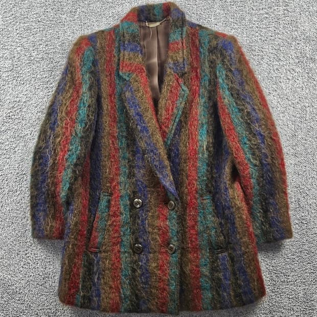 리브레 울 헤어리 더블버튼 블레이저 자켓 ( 10 ) / 10963