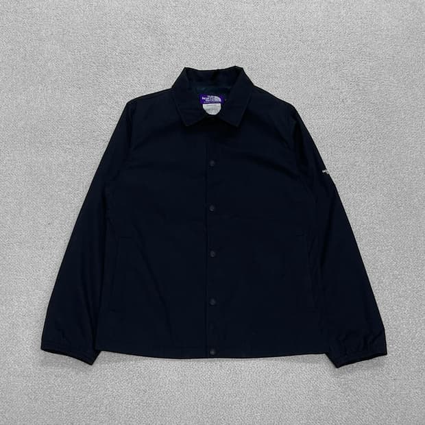 노스페이스 퍼플라벨 코치 자켓 블랙