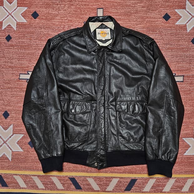 90s 하드록카페 A-2 자켓 / 메이드 인 코리아