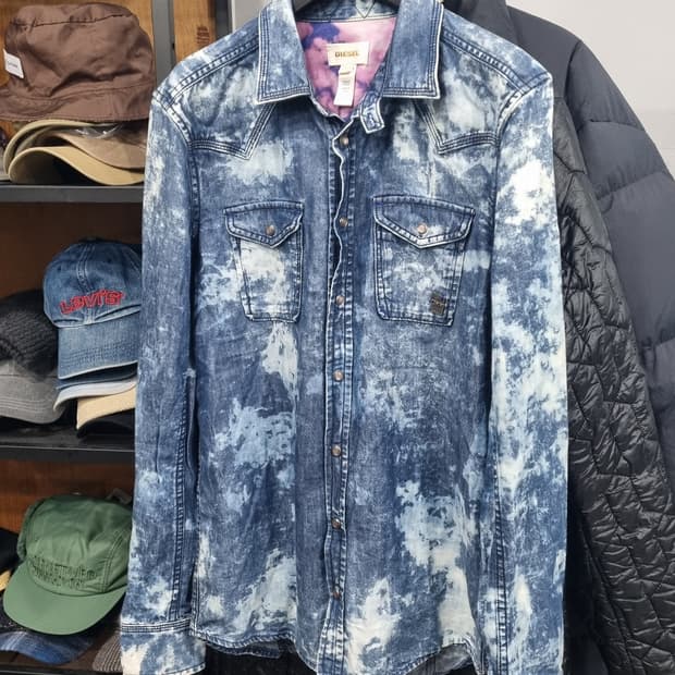 diesel(디젤) 웨스턴 데님셔츠 M사이즈  컨디션10/9