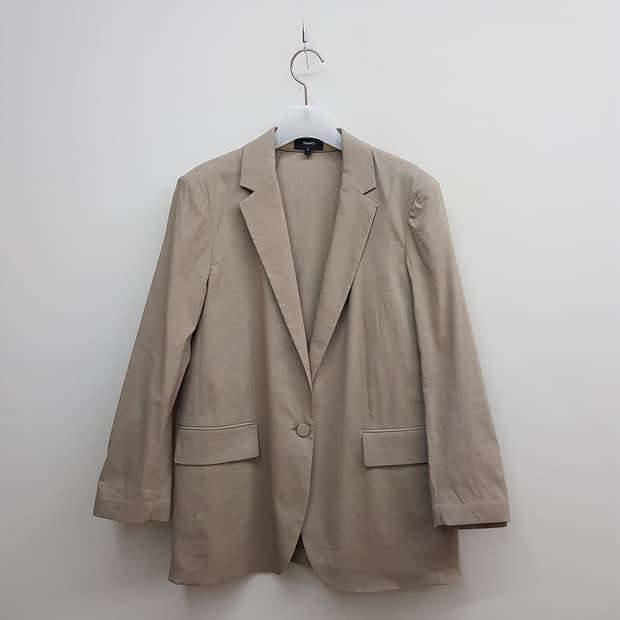 띠어리 Theory 2022 린넨 혼방 싱글 테일러드 자켓 2사이즈