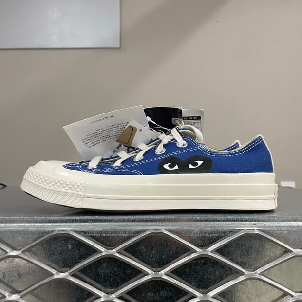 컨버스 x 꼼데 블루 로우 230mm(박스x)(gr-4619)