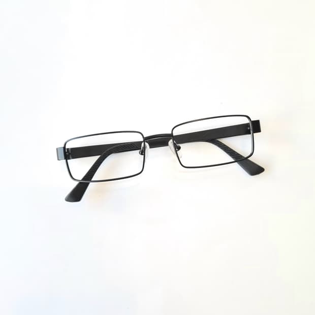 진열상품 긱시크 메탈사각 콤비안경테 402