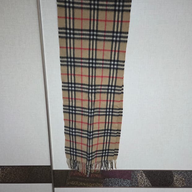 버버리 노바체크 캐시미어 머플러