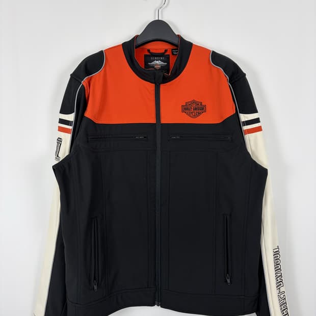 a109) 할리데이비슨 컬러블록 소프트쉘 자켓