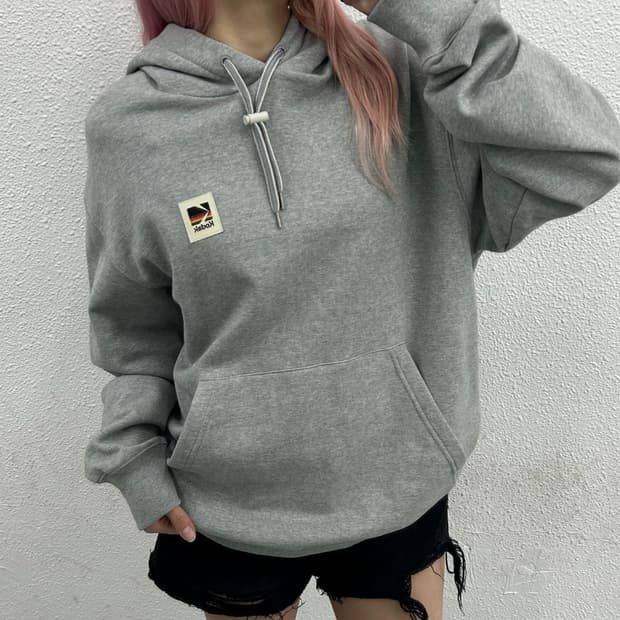 코닥 백 프린팅 그레이 후드 M