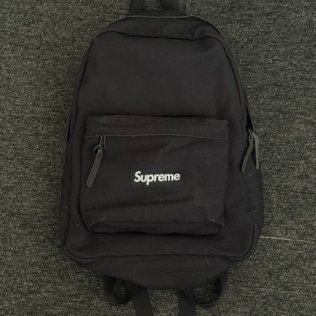 슈프림 캔버스 백팩 블랙