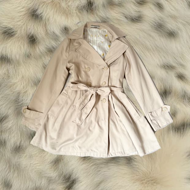 라떼갸루 미니트렌치코트