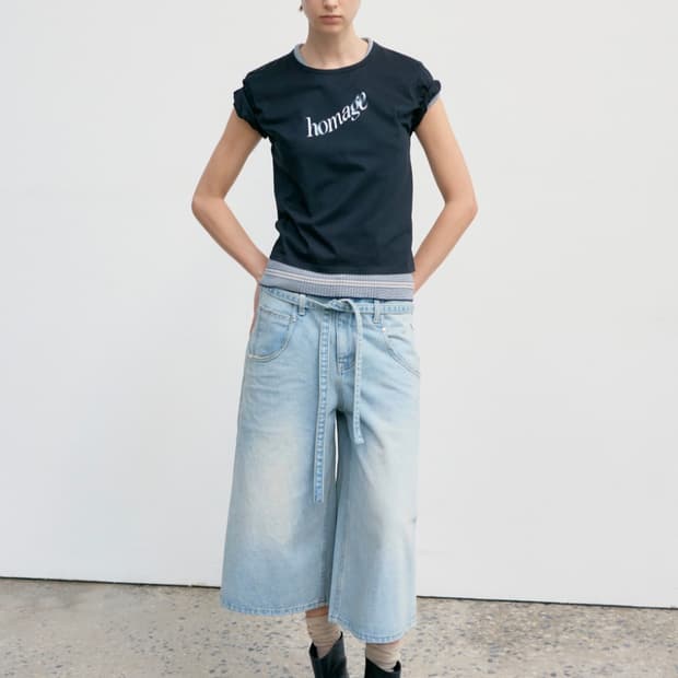 로우클래식 벨티드 버뮤다 팬츠