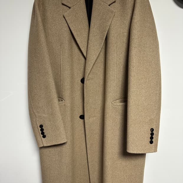 솔리드옴므 베이지 트윌 코트 46