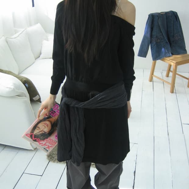 [DESIGNERS REMIX] Black Wool One-Piece