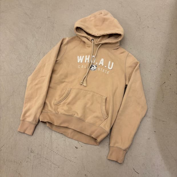 후아유 캘리포니아 불독 빅로고 후드티