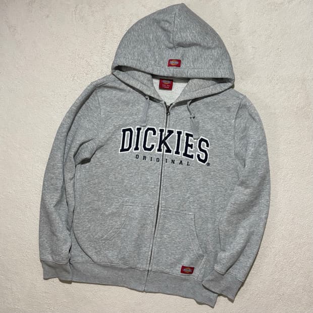 디키즈 dickies 그레이 스펠아웃 후드집업