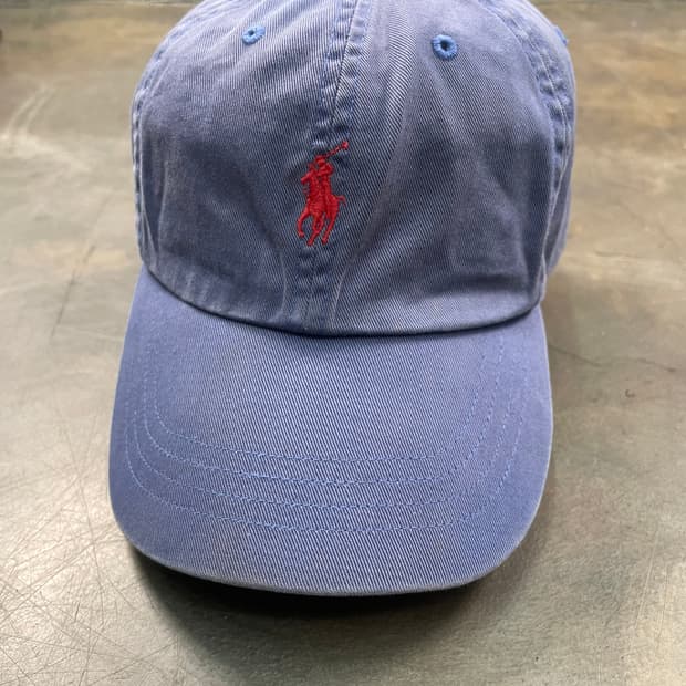 00s 폴로 페이딩 레더 스트랩 볼 캡
