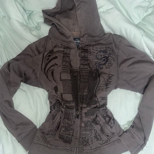 하드락 그런지 y2k 후드집업 