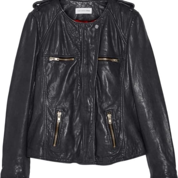 이자벨마랑 레더 램스킨 자켓