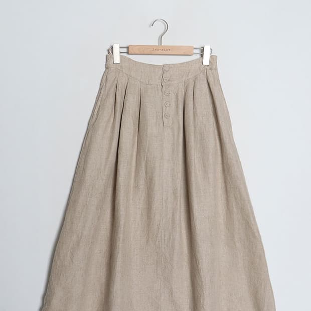 Samansa Mos2 Linen Flared Skirt (28~29)