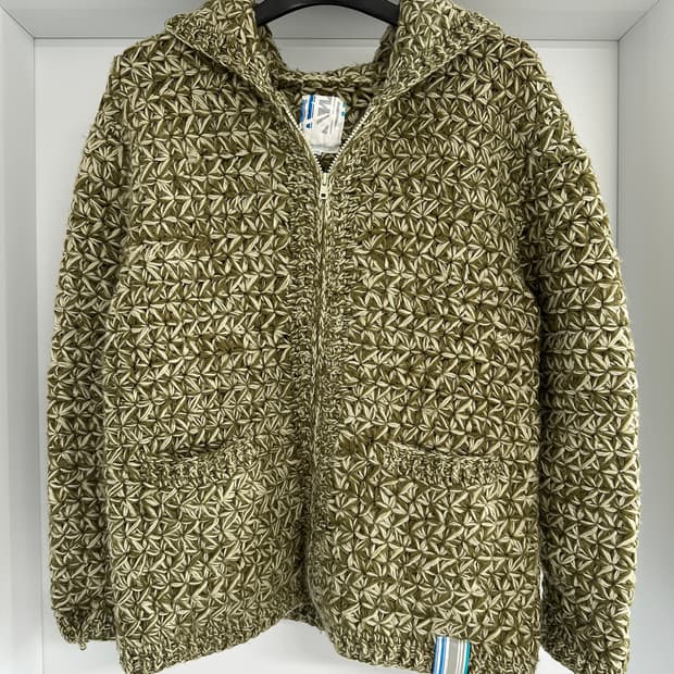 Devilock 데빌록 울 우븐 후드 집업 자켓 M