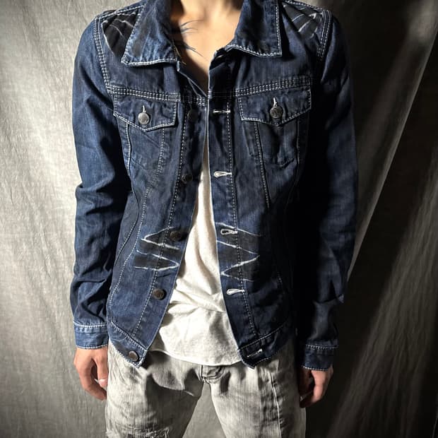 BUFFALO BOBS Crack Wash Denim Jacket