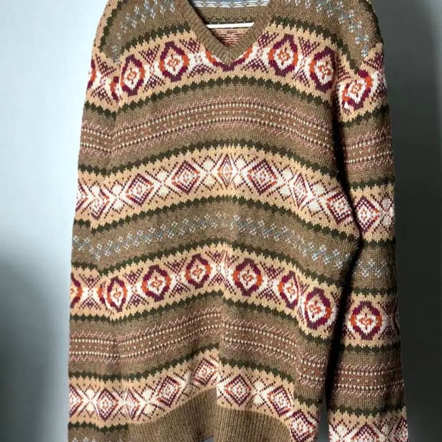 90s Polo Ralph Lauren 폴로 페어아일 니트 라지