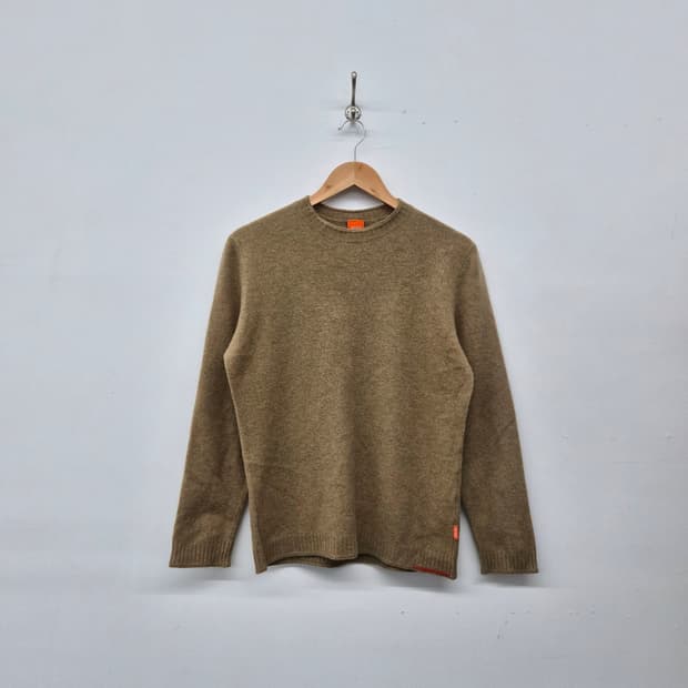 휴고보스 오렌지라벨라인 브라운 니트 남성 L