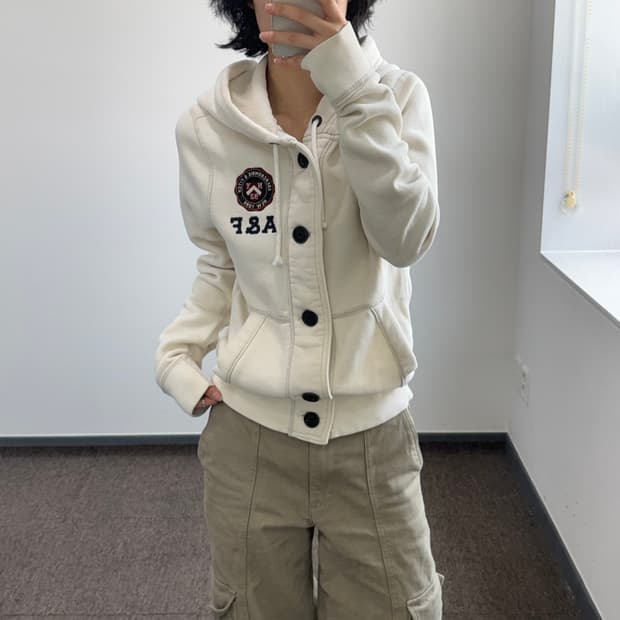 Abercrombie 아베크롬비 버튼업 후드집업