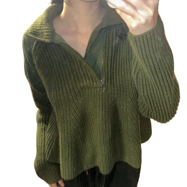 자라 ZARA 밀리터리 니트 스웨터 (M) 새상품 한정판