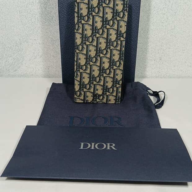 디올 오블리크 버티컬 장지갑 2OBBC002