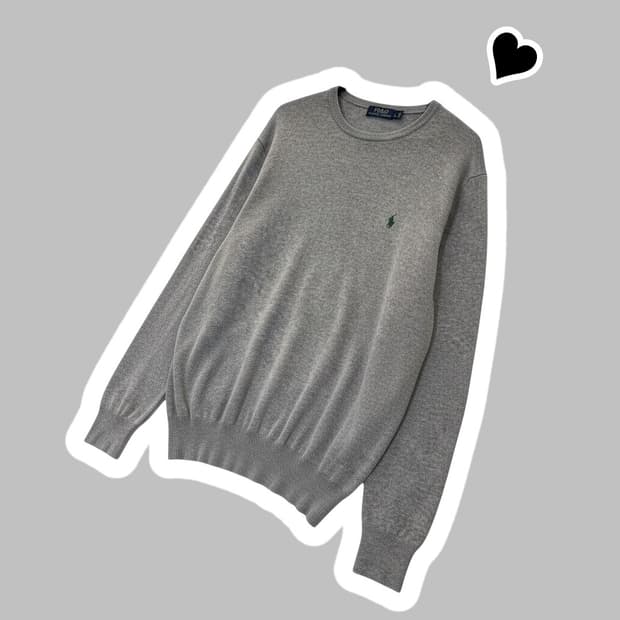 신형 폴로 랄프로렌 그레이 니트