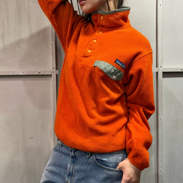 PATAGONIA synchilla orange fleece