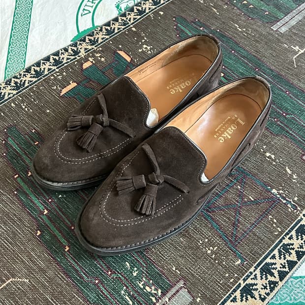 로크 링컨 스웨이드 테슬 로퍼 Made in England