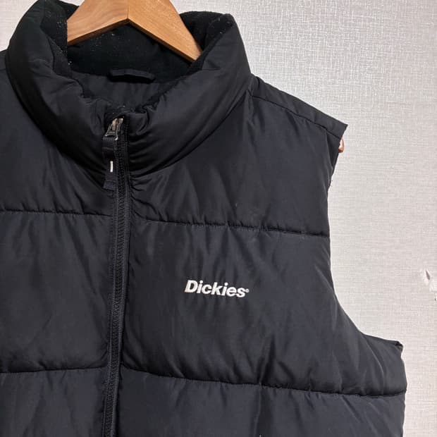 빈티지 디키즈 패딩조끼 블랙 XL
