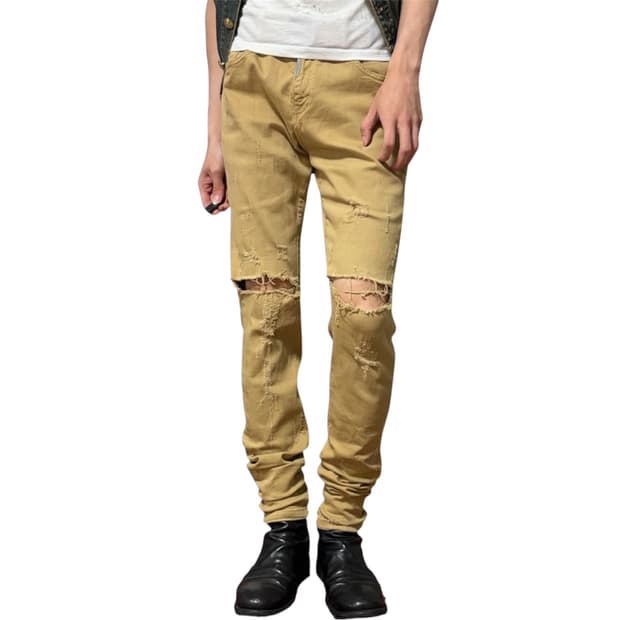 REPRESENT distressed skinny jeans