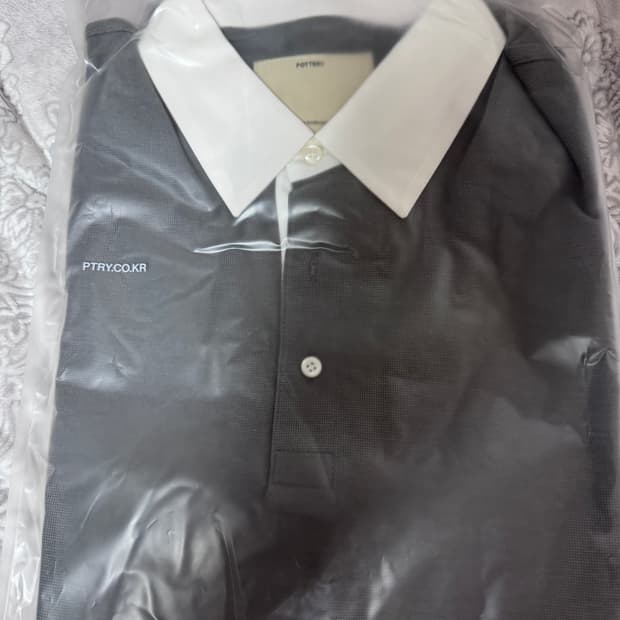 포터리 럭비 롱슬리브 티셔츠 차콜 2 새상품  