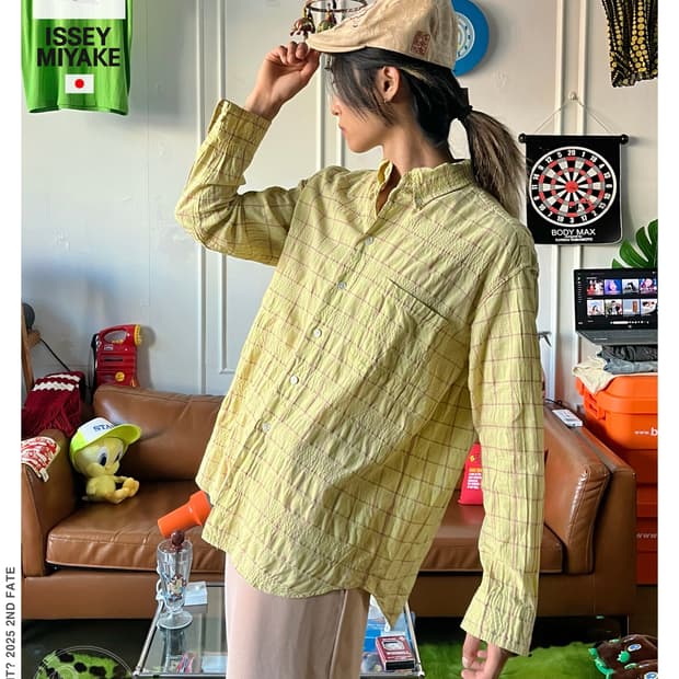 1990s ISSEY MIYAKE Plantation Big Shirt