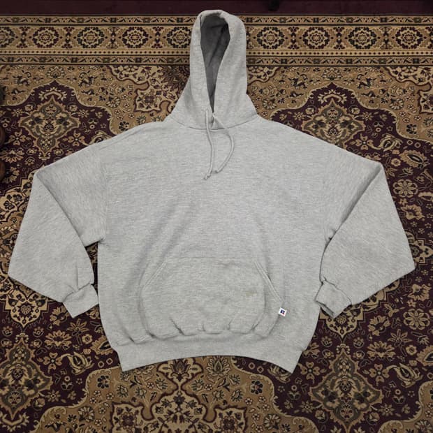 90s 빈티지 러셀 후드 그레이 xl