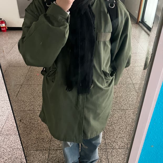 24fw 카키스 m65 피쉬테일 4 xl 올리브 그린