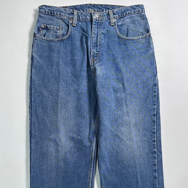 00s 폴로 진스 자수 데님 팬츠