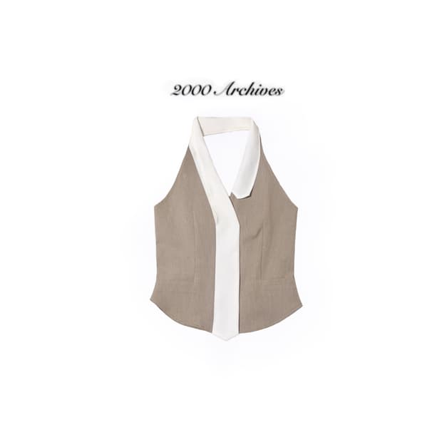 2000ARCHIVES Tie Vest Top 타이 베스트 탑