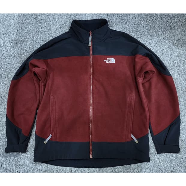 노스페이스 데날리 버건디 후리스 플리스 자켓 L