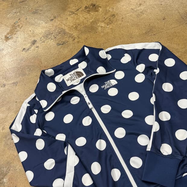 노스페이스 네이비 도트 트랙탑 져지