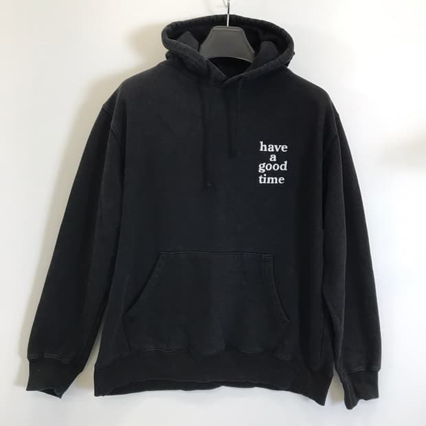 해브어굿타임 HAVE A GOOD TIME 백빅로고 후드 [M]