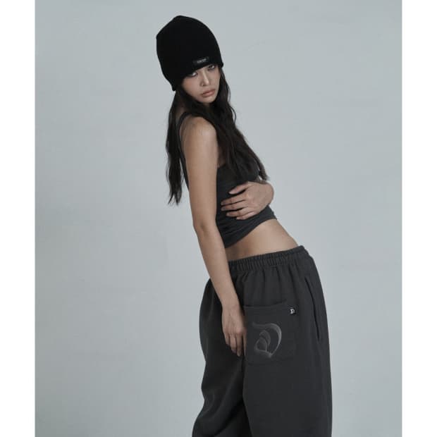 [새상품] 오도어 몰리조거 차콜 (1) molly wide jogger