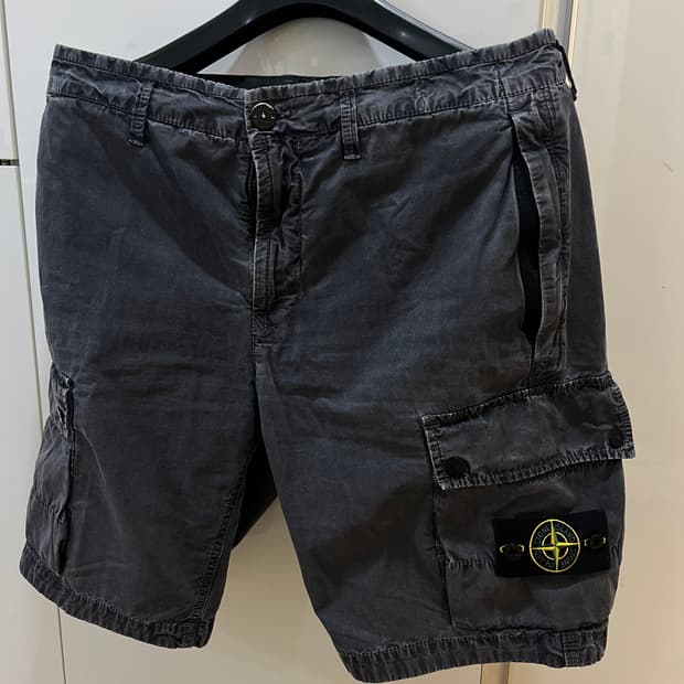 25fw 스톤아일랜드 워싱카고 반바지 32-33